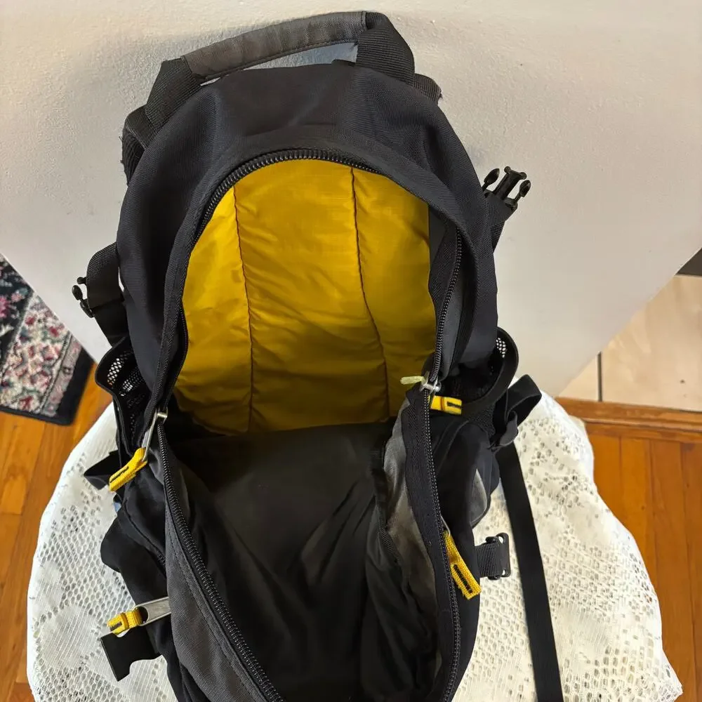 Mountainsmith ITZ Black & Gray Exterior Yellow Interior Hiking DayPack